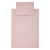 Ensemble Couverture + Oreiller en Mousseline – Rose Poudré