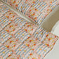 Cotton Quilted Patchwork Blanket + Pillow Set Small - Summer Garden