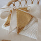 Sequin Garland - Gold and Beige