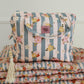 Large Make-Up Bag - Blue Stripes