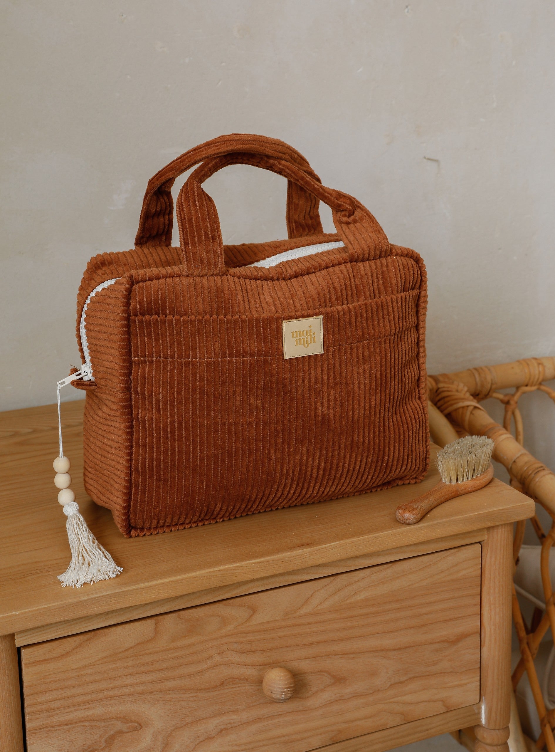 Make-Up Bag Set of 2 - Caramel