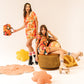 Make-Up Bag Set of 2 - Picnic With Flowers