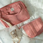 Make-Up Bag Set of 2 - Coral