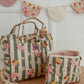 Make-Up Bag Set of 2 - Green Striped