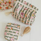 Make-Up Bag Set of 2 - Green Striped