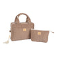 Make-Up Bag Set of 2 - Latte