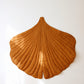 Organic Cotton and Linen Ginkgo Leaf Playmat - Caramel