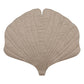 Organic Cotton and Velvet Ginkgo Leaf Playmat - Cream