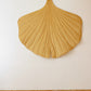 Organic Cotton and Velvet Ginkgo Leaf Playmat - Yellow
