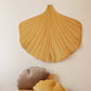 Organic Cotton and Velvet Ginkgo Leaf Playmat - Yellow