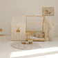 Organic Cotton and Linen Leaf Playmat - Sand