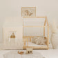 Organic Cotton and Linen Leaf Playmat - Sand