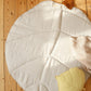 Organic Cotton and Linen Leaf Playmat - Sand