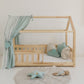 Organic Cotton and Linen Leaf Playmat - Sand