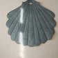 Organic Cotton and Velvet Shell Playmat - Blue