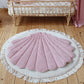 Organic Cotton and Velvet Shell Playmat - Powder Pink