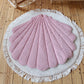 Organic Cotton and Velvet Shell Playmat - Powder Pink