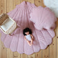 Organic Cotton and Velvet Shell Playmat - Powder Pink