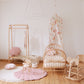 Organic Cotton and Velvet Shell Playmat - Powder Pink