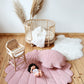 Organic Cotton and Velvet Shell Playmat - Powder Pink