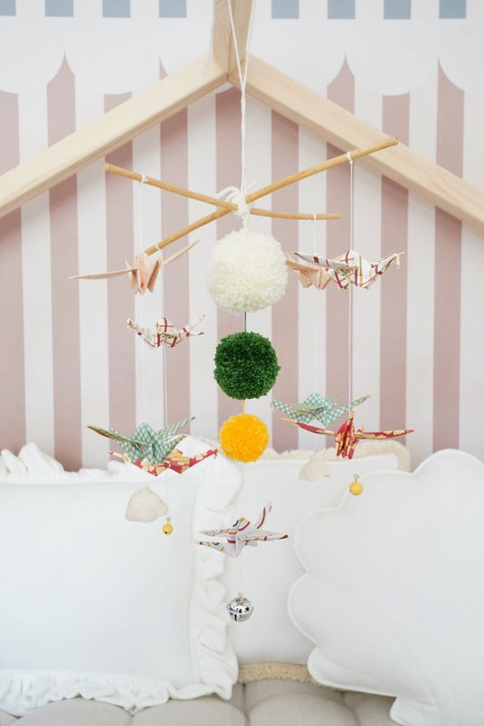 Origami Nursery Mobile - Vintage Vibe